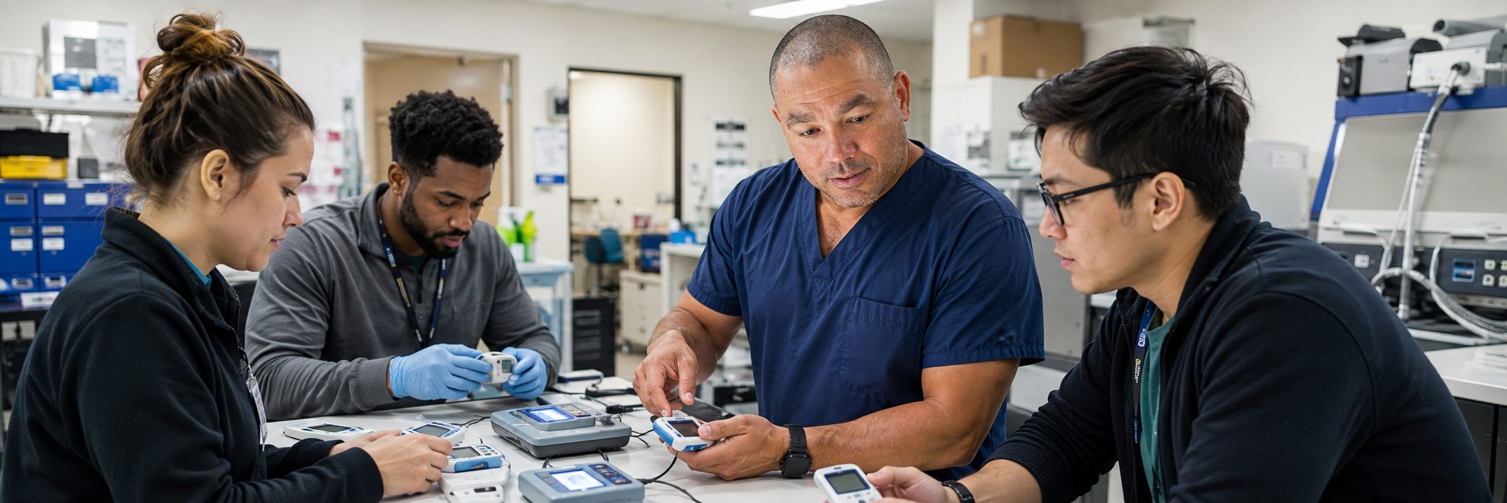 Clinical laboratory analyzer service and preventive maintenance by biomedical technicians